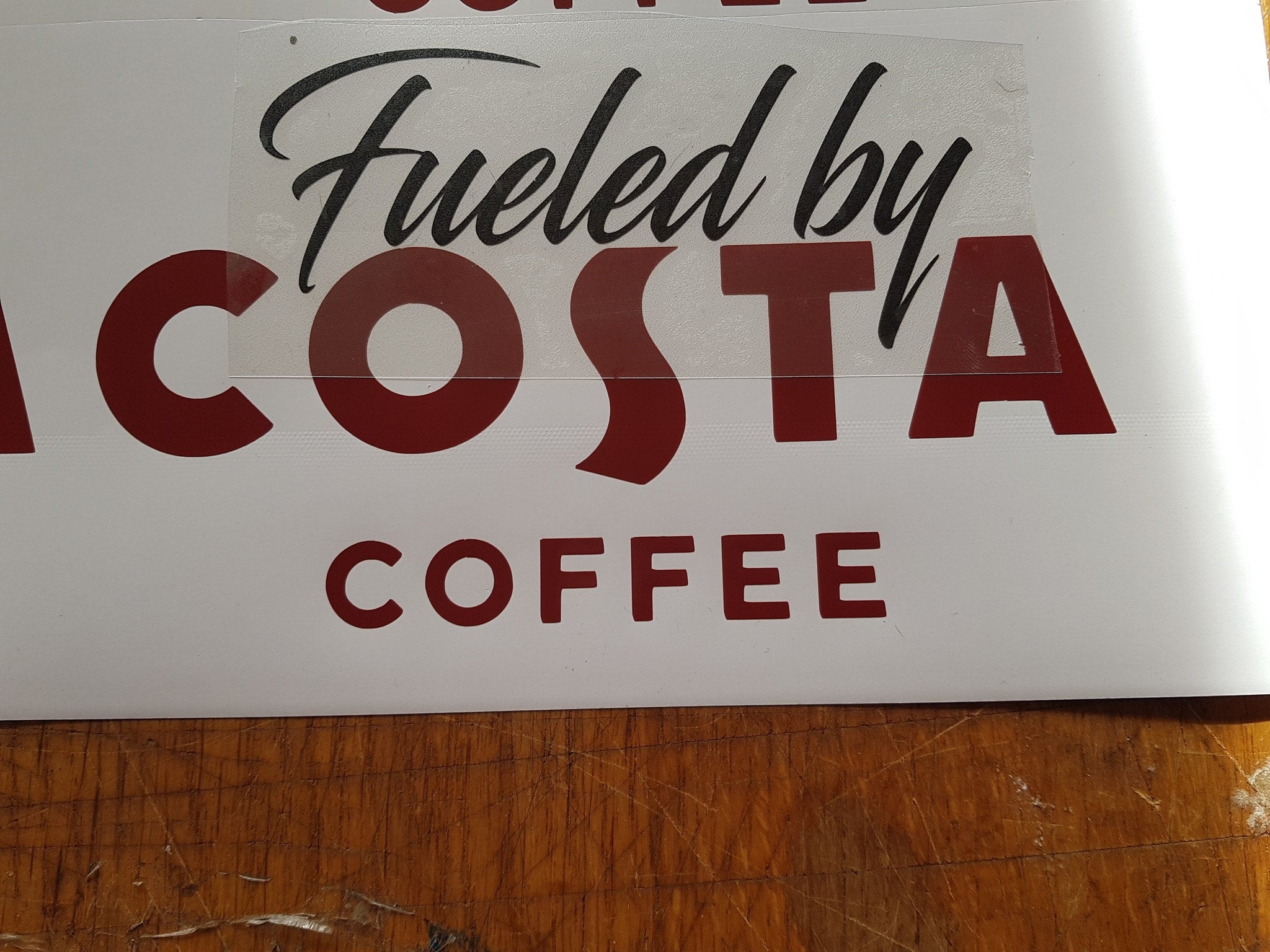 Fueled by Costa sticker LMF STICKERS